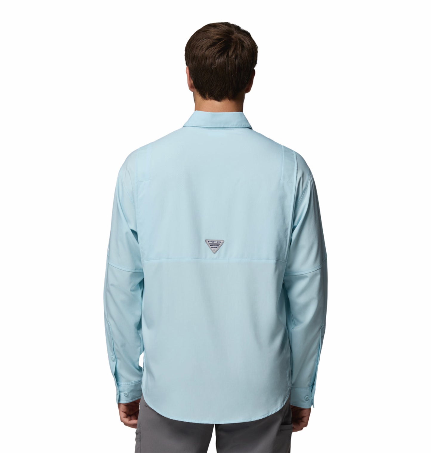 Columbia Men Blue Omni-Shade Tamiami II Long Sleeve Shirt