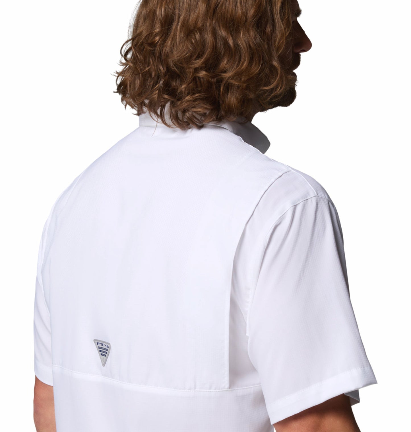 Columbia Men White Omni-Shade Tamiami II Short Sleeve Shirt
