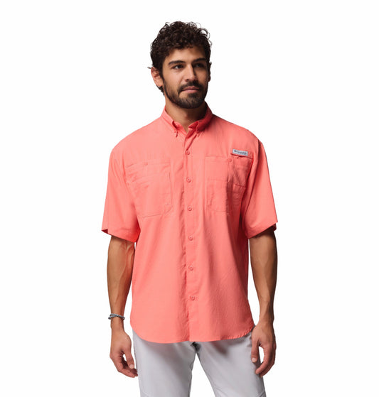 Columbia Men’s Orange Omni-Shade Tamiami II Short Sleeve Shirt