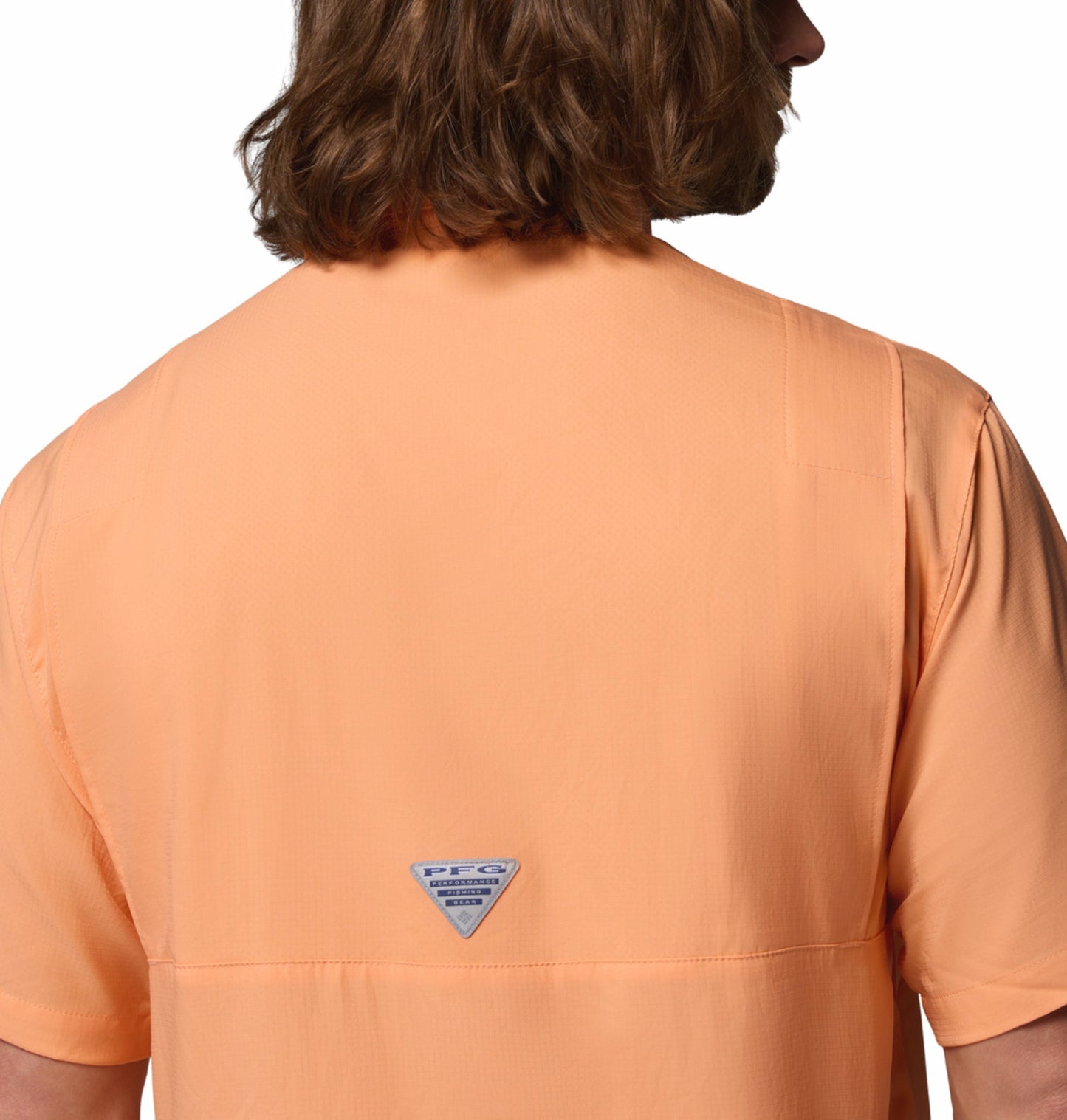 Columbia Men Peach Omni-Shade Tamiami II Short Sleeve Shirt