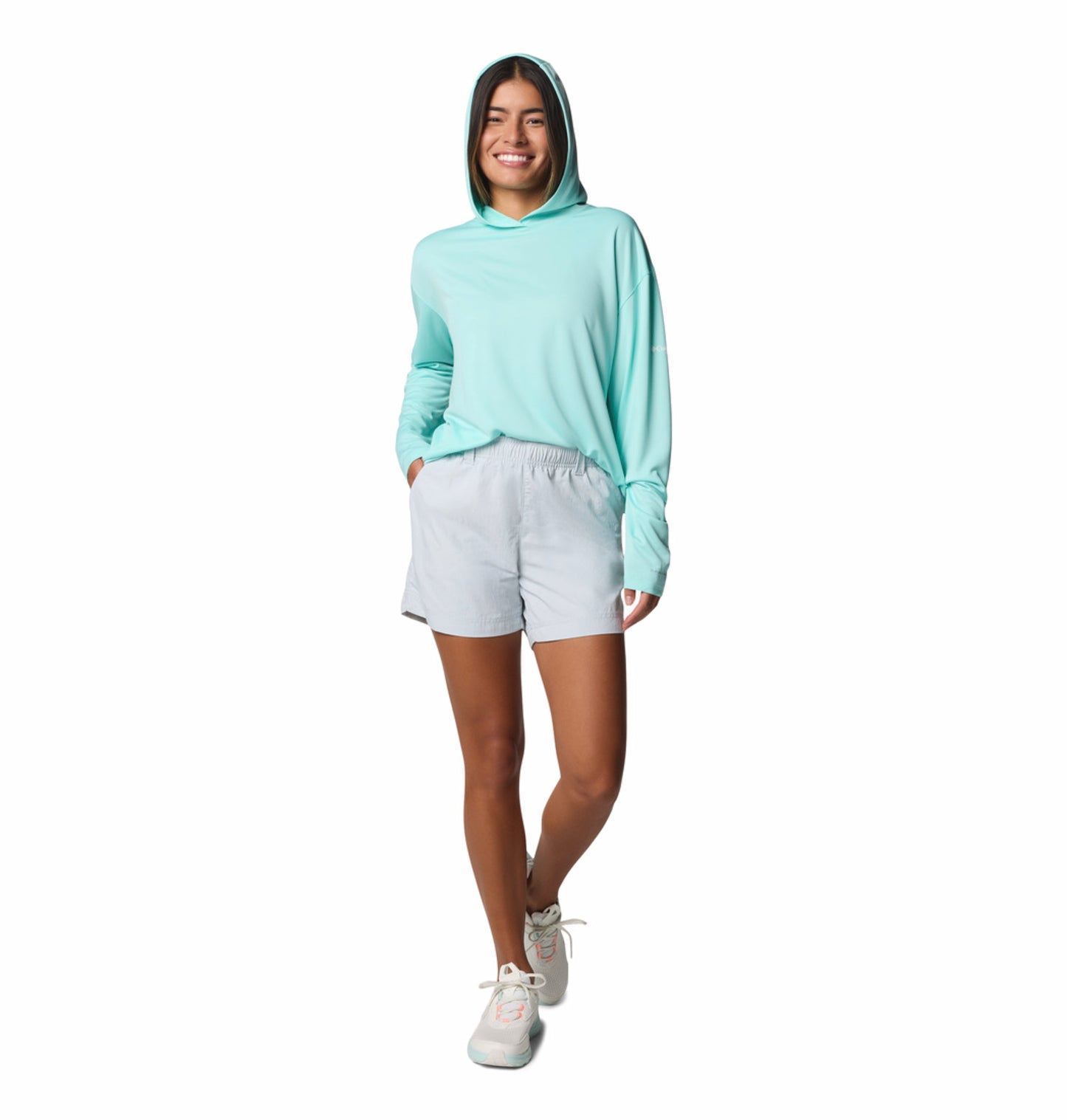 Columbia Women Grey Omni-Shade W Backcast II Short