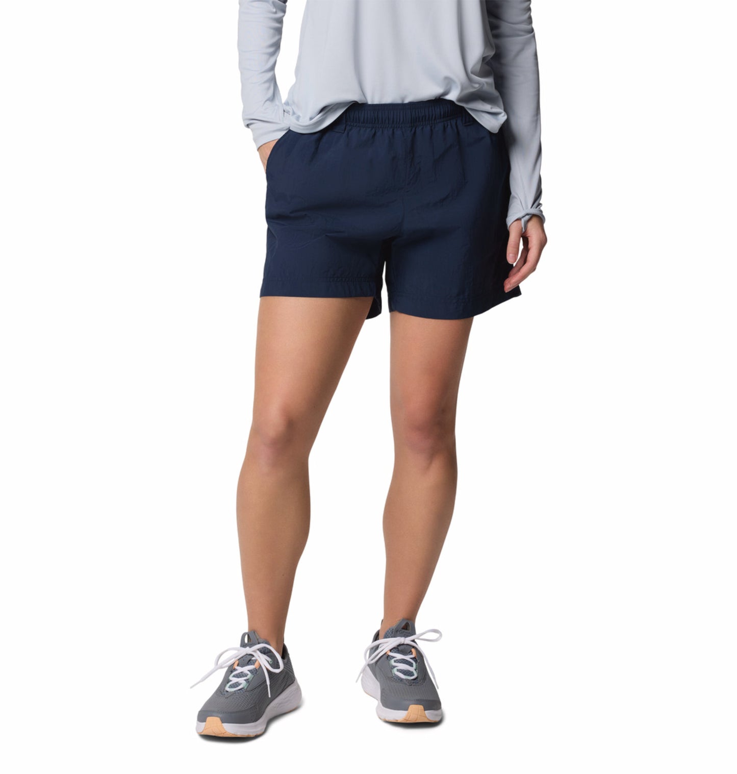 Columbia Women Navy Blue Omni-Shade W Backcast II Short