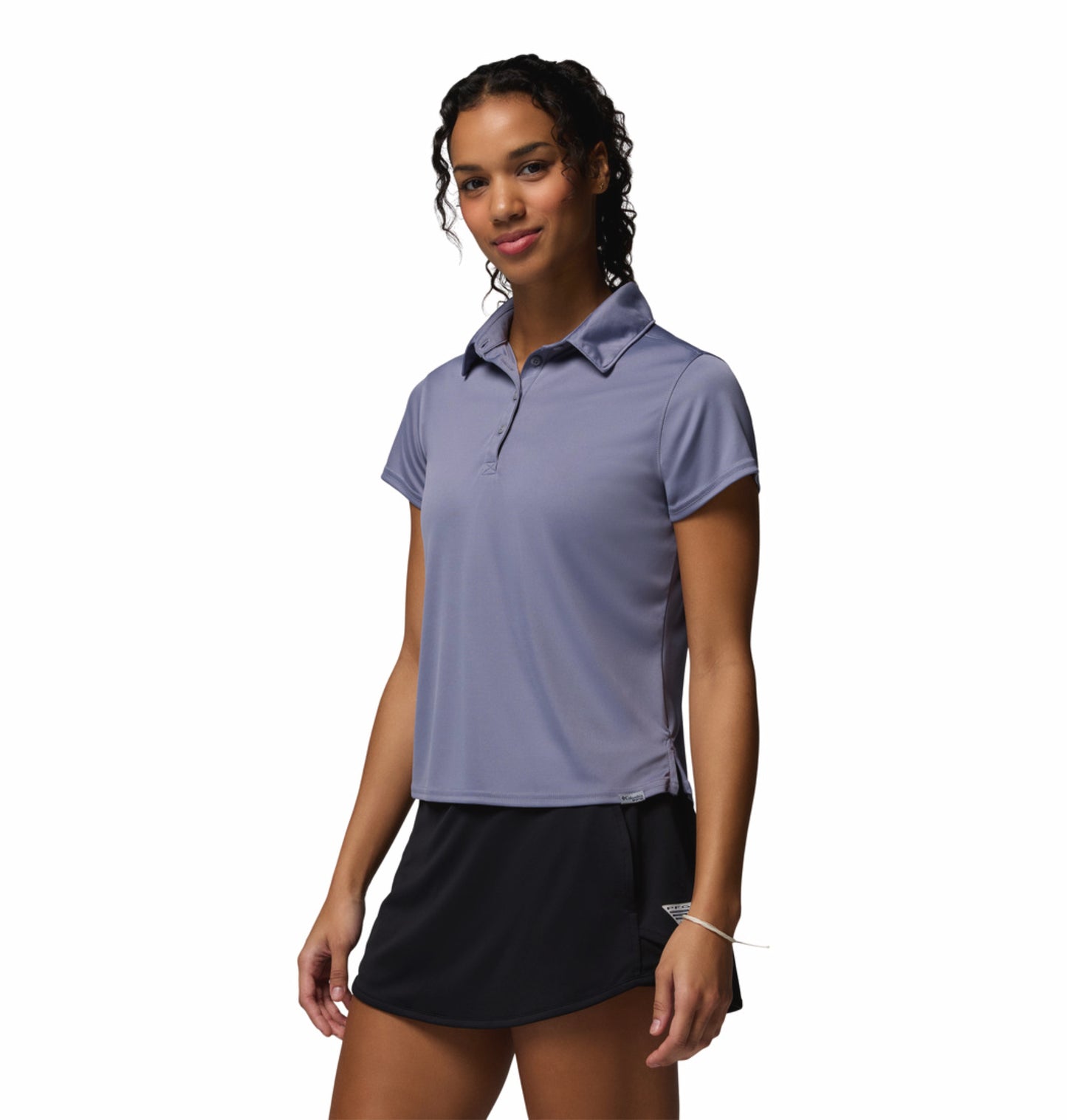 Columbia Women Blue Omni-Shade Tidal Polo Tshirt