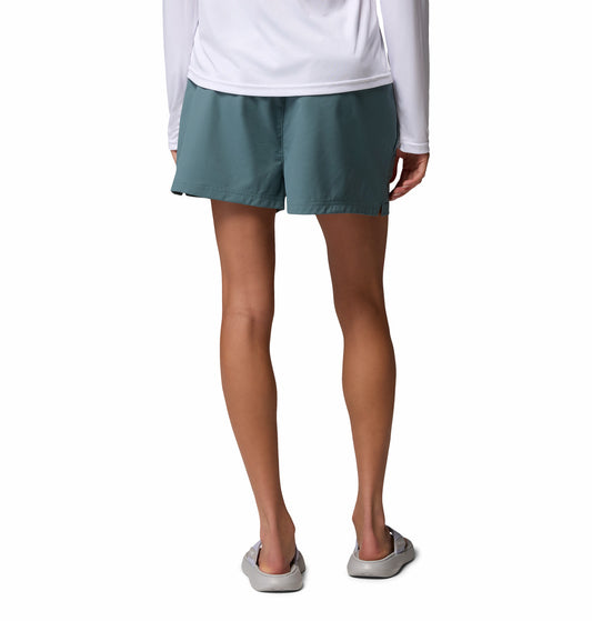 Columbia Women Green Omni-Shade Rugged Water Shorts