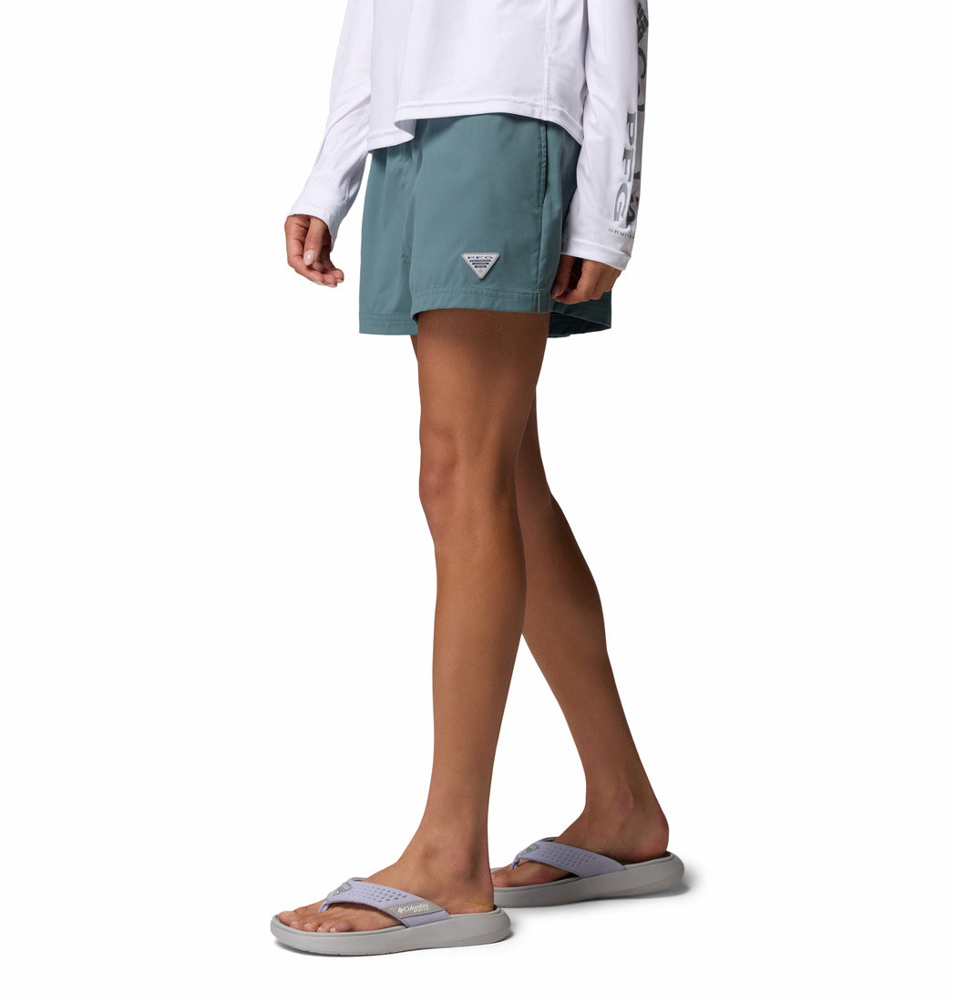 Columbia Women Green Omni-Shade Rugged Water Shorts