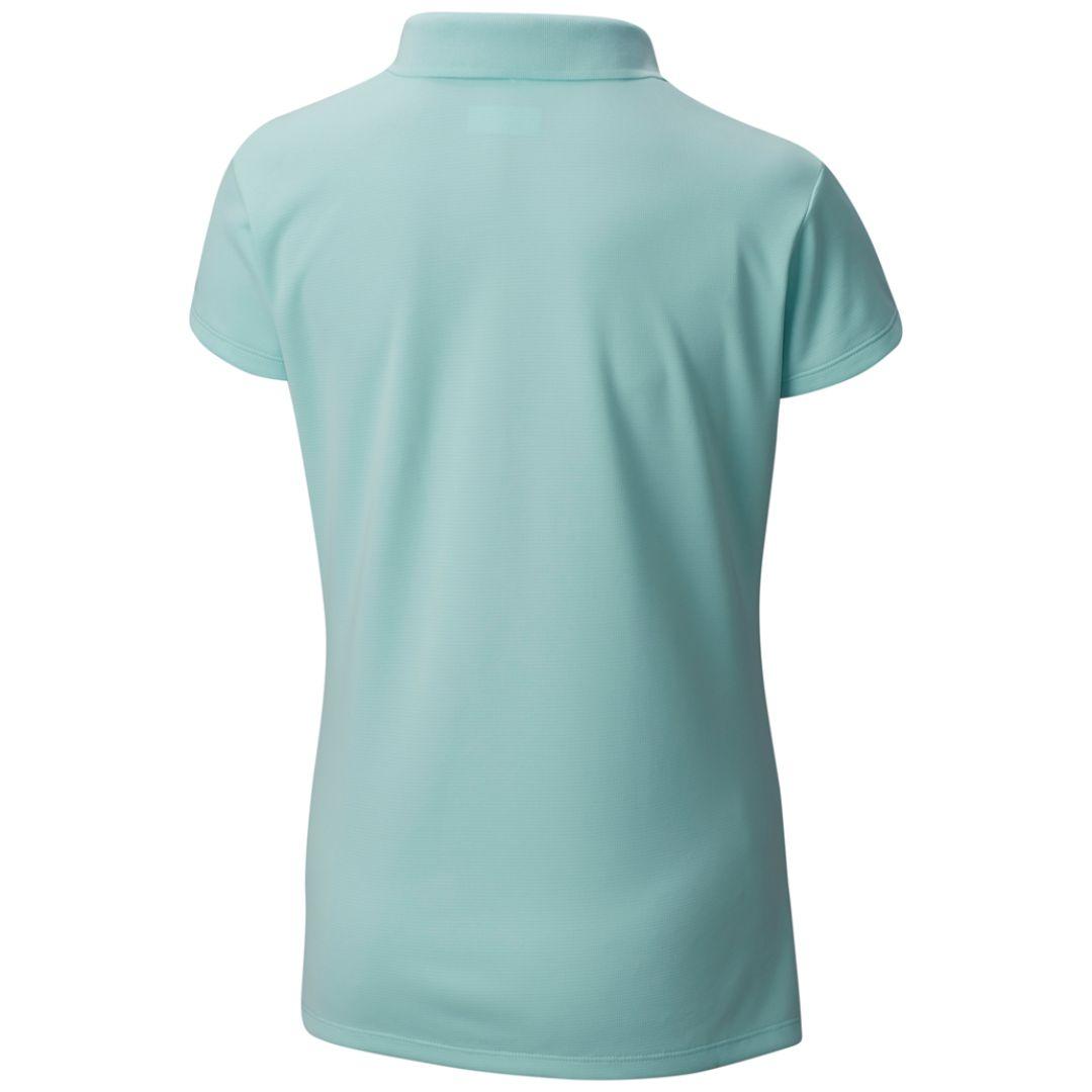 Columbia Women Green Innisfree SS Polo (Sun Protection)