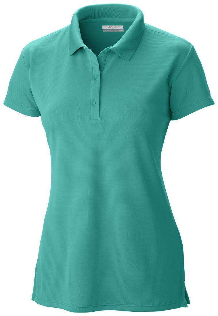 Columbia Women Green Innisfree SS Polo T-Shirt