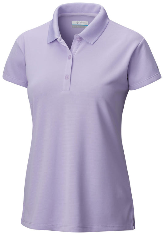 Columbia Women Purple Innisfree SS Polo T-Shirt