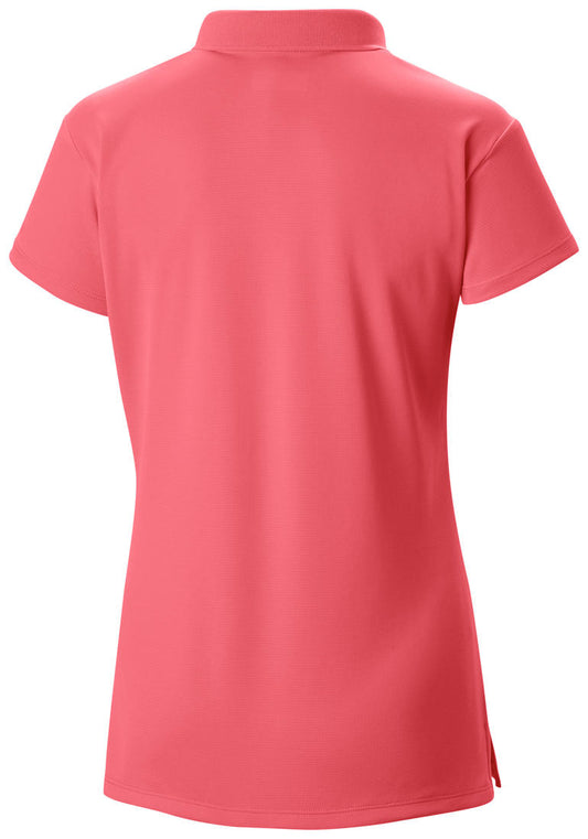 Columbia Women Red Innisfree SS Polo T-Shirt