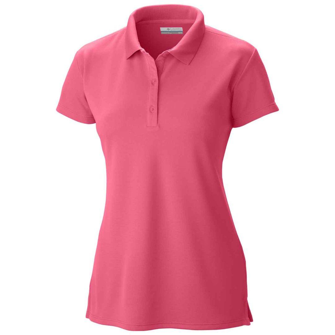 Columbia Women Blue Innisfree SS Polo T-Shirt