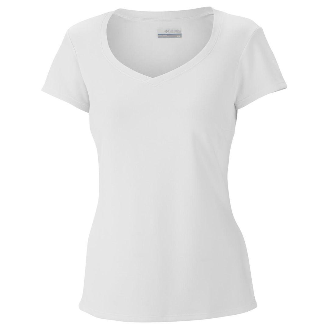 Columbia Women White Innisfree Short Sleeve T-Shirt