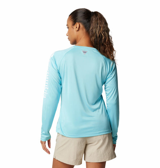Columbia Womens Blue Tidal Tee II Long Sleeve