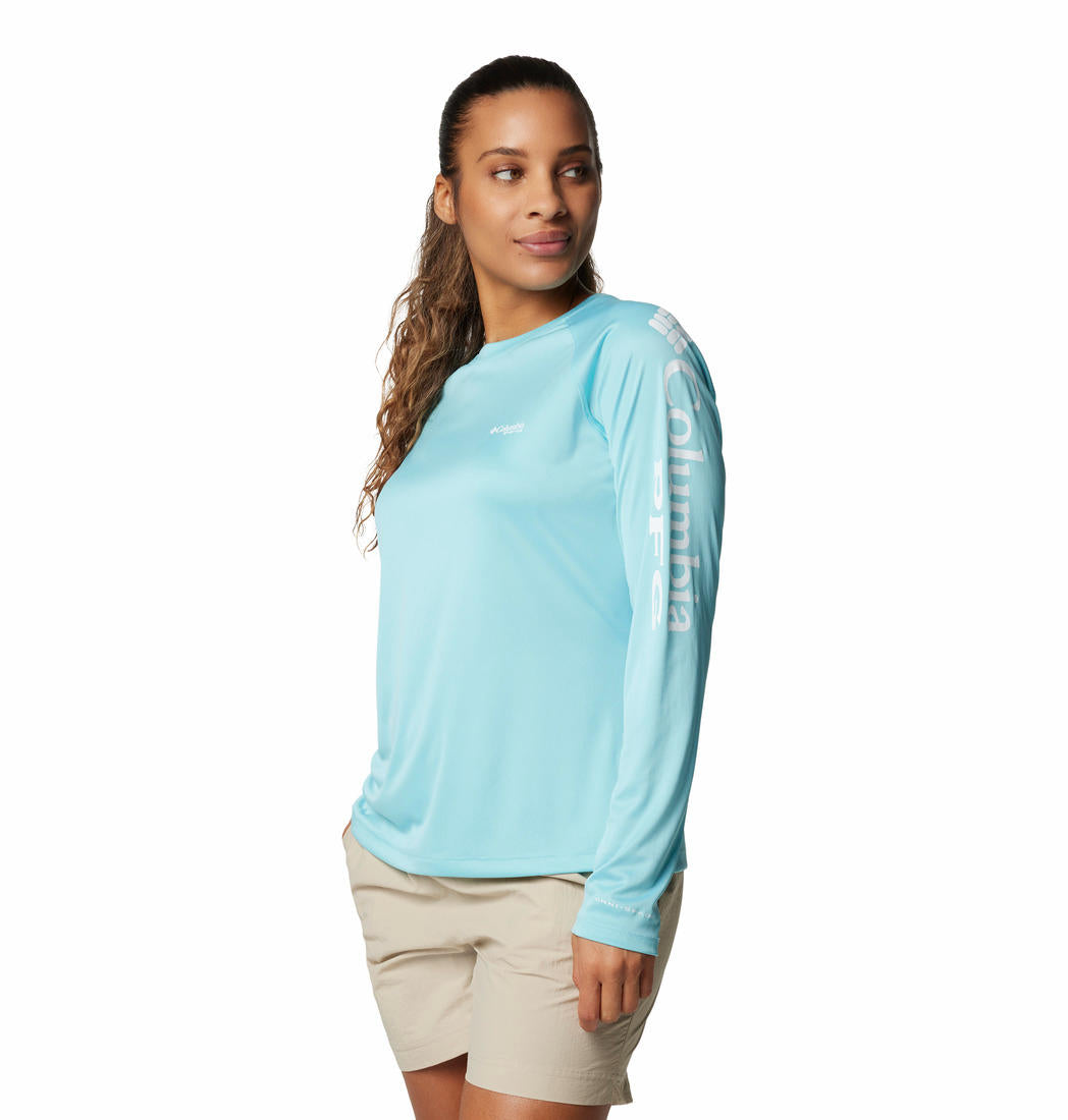 Columbia Womens Blue Tidal Tee II Long Sleeve