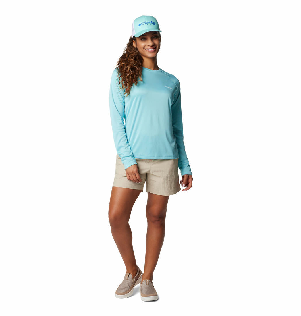 Columbia Womens Blue Tidal Tee II Long Sleeve
