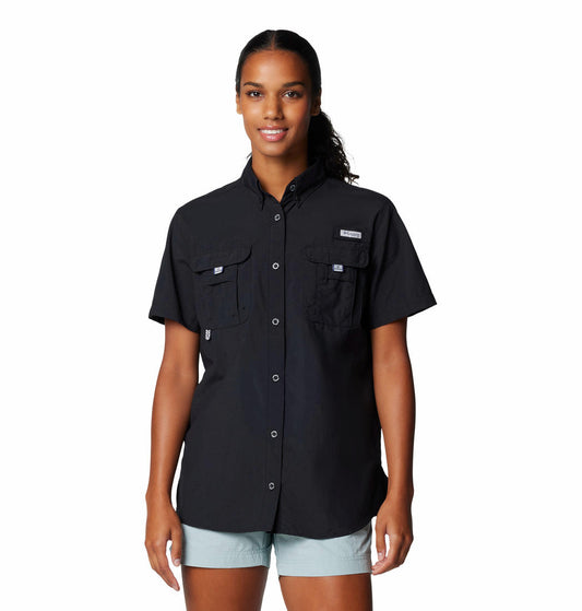 Columbia Womens Black Womens Bahama II SS