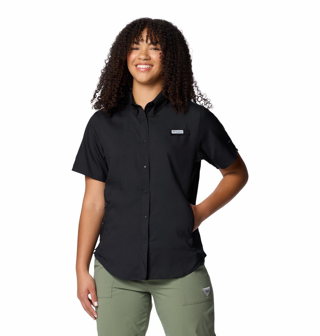 Columbia Womens Black Womens Tamiami II Short Sleeve Shirt