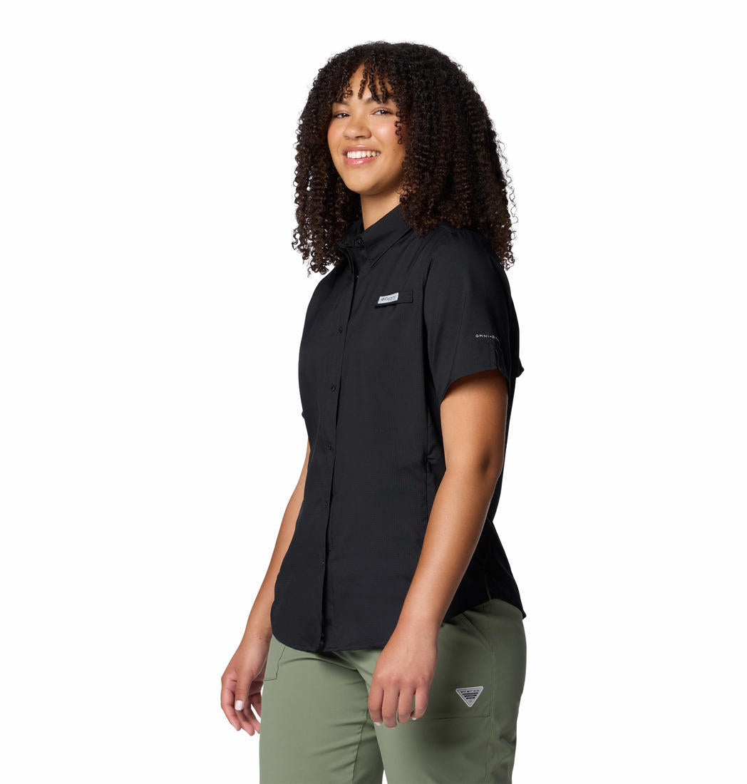Columbia Womens Black Womens Tamiami II Short Sleeve Shirt