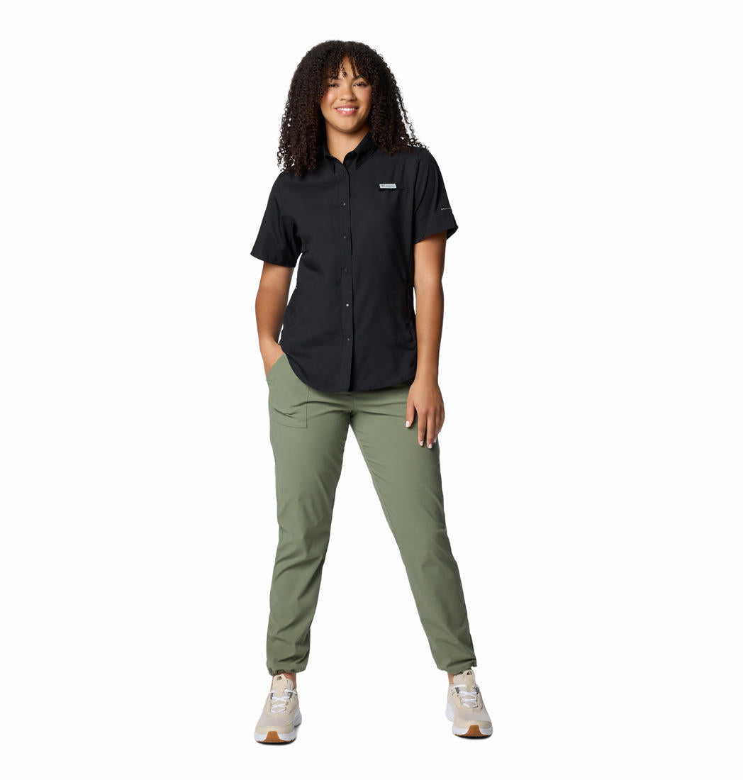 Columbia Womens Black Womens Tamiami II Short Sleeve Shirt