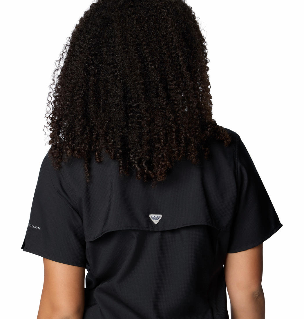 Columbia Womens Black Womens Tamiami II Short Sleeve Shirt