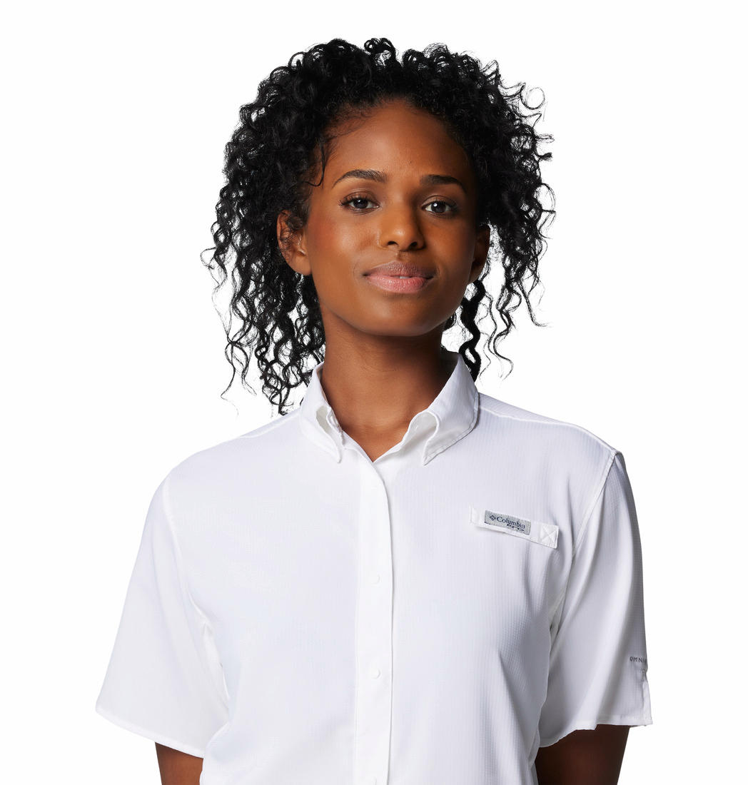 Columbia Womens White Womens Tamiami II Short Sleeve Shirt