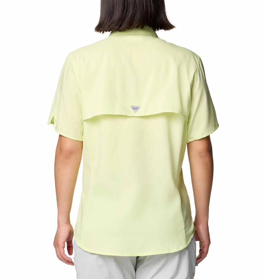 Columbia Womens Yellow Womens Tamiami II Short Sleeve Shirt
