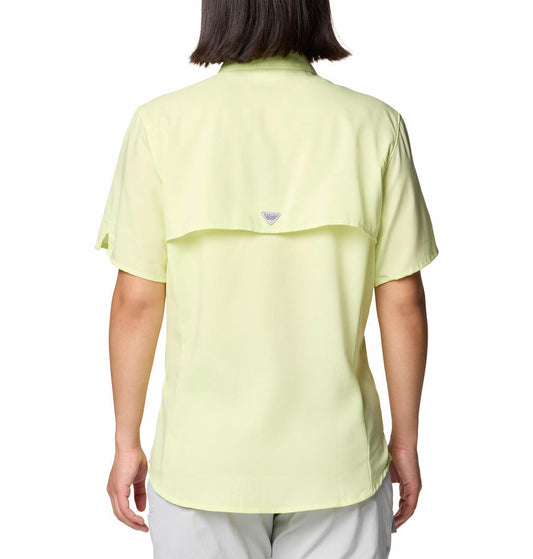 Columbia Womens Yellow Womens Tamiami II Short Sleeve Shirt