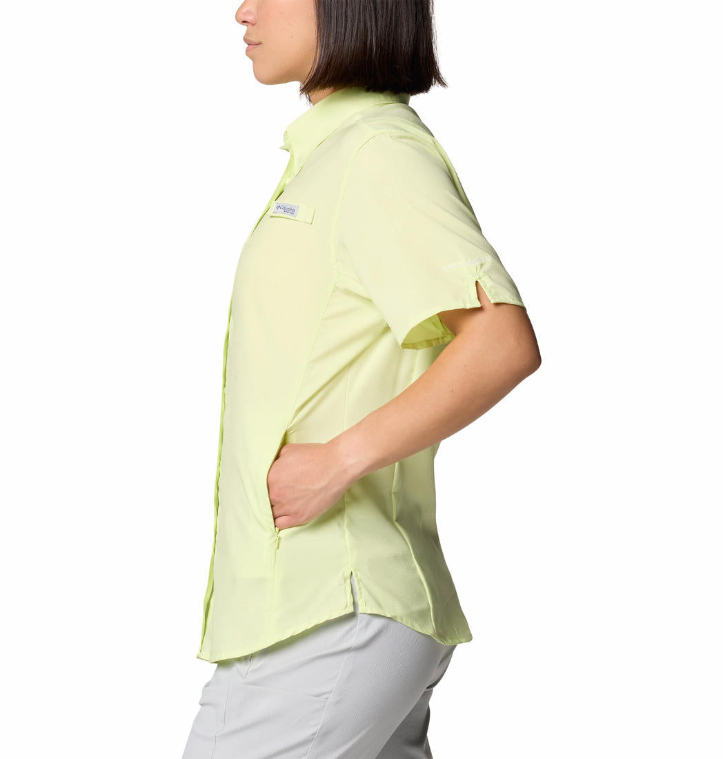 Columbia Womens Yellow Womens Tamiami II Short Sleeve Shirt
