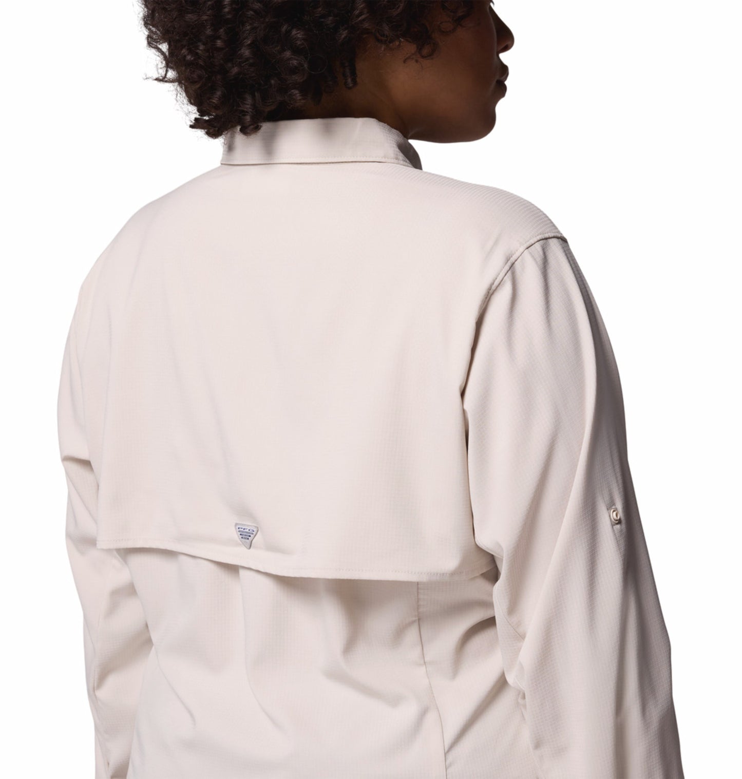 Columbia Women Beige Omni-Shade Tamiami II Long Sleeve Shirt