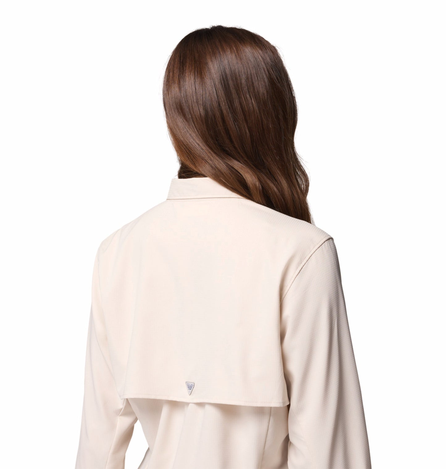 Columbia Women Beige Omni-Shade Tamiami II Long Sleeve Shirt