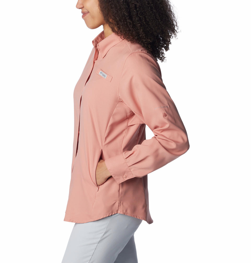 Columbia Women Red Womens Tamiami II LS Shirt