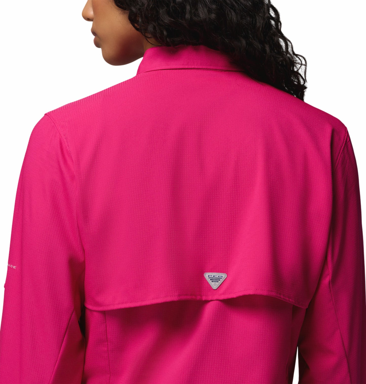 Columbia Women Pink Omni-Shade Tamiami II Long Sleeve Shirt