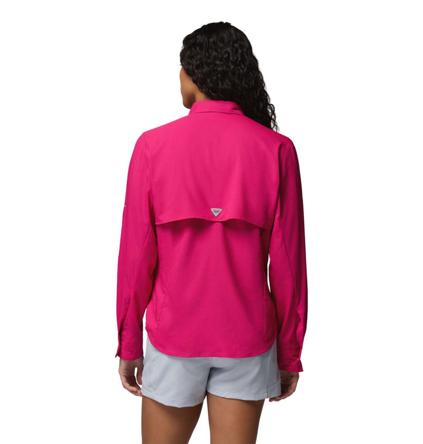 Columbia Women Pink Omni-Shade Tamiami II Long Sleeve Shirt