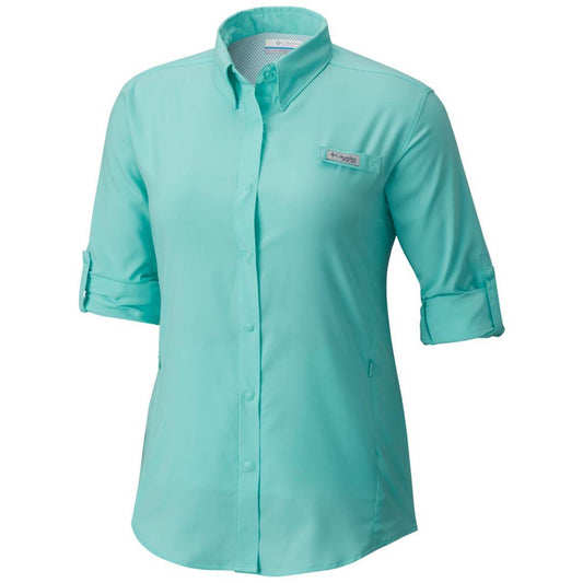 Columbia Women Blue Womens Tamiami II Long Sleeve Shirt