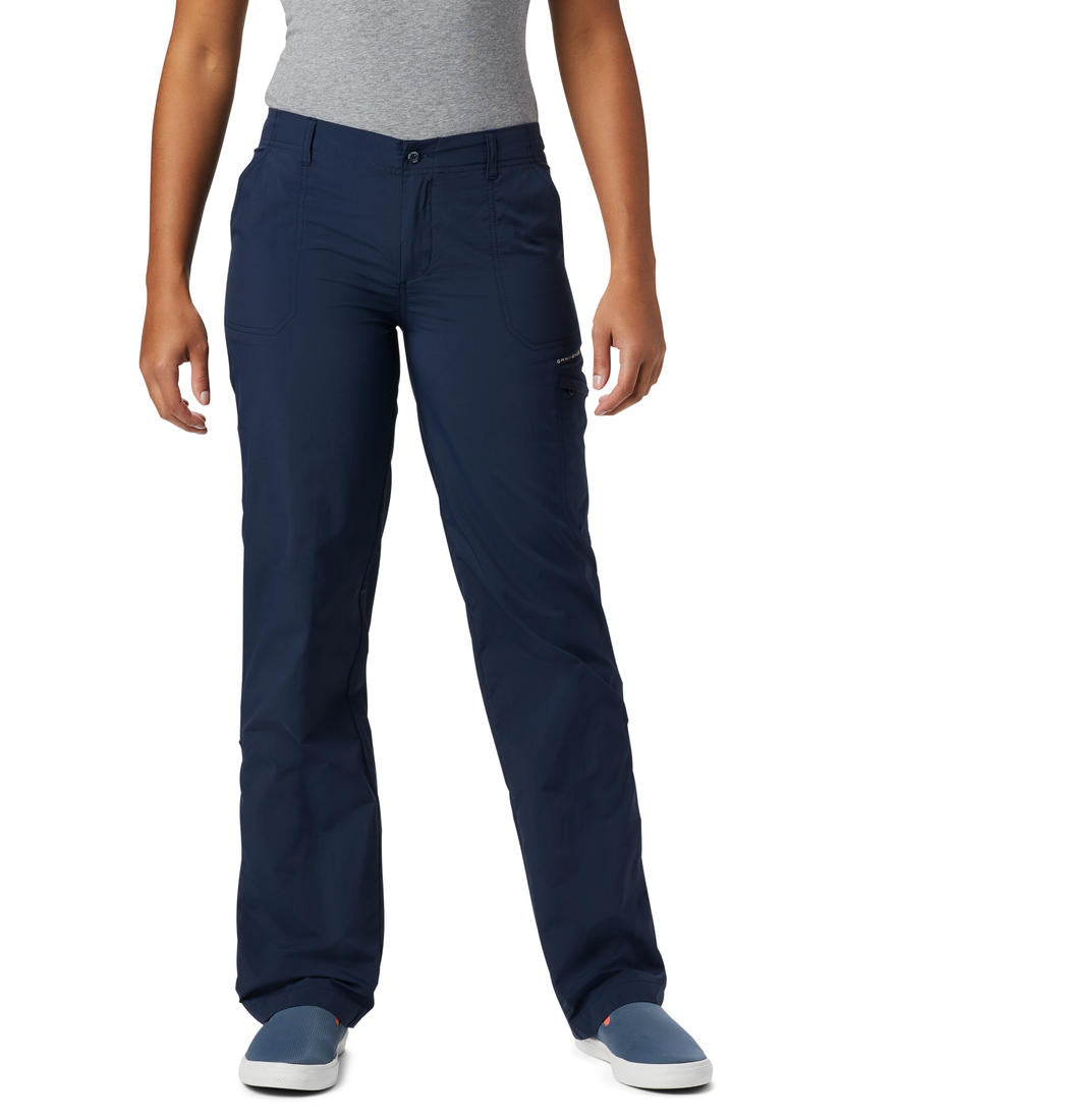 Columbia Women Blue Omni-Wick Aruba Roll Up Pant