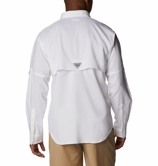 Columbia Men White Columbia Men Blood and Guts IV Woven Long Sleeve Shirt