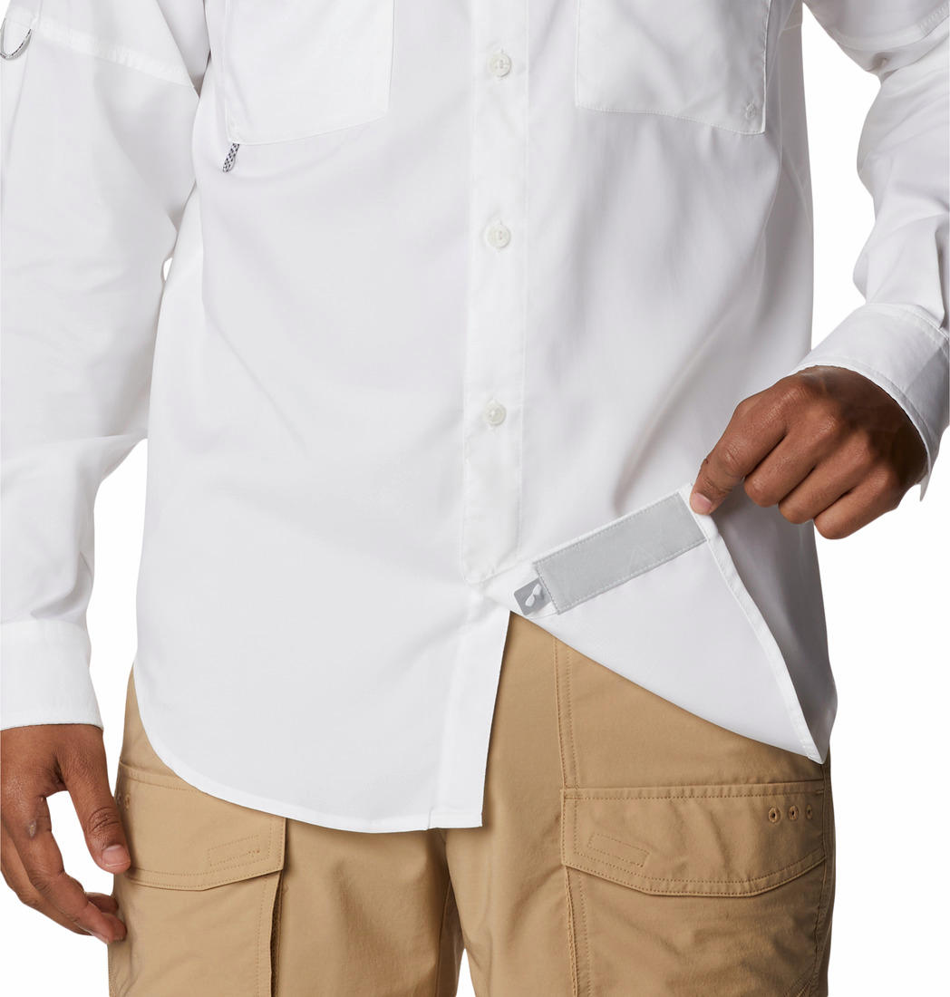 Columbia Men White Columbia Men Blood and Guts IV Woven Long Sleeve Shirt