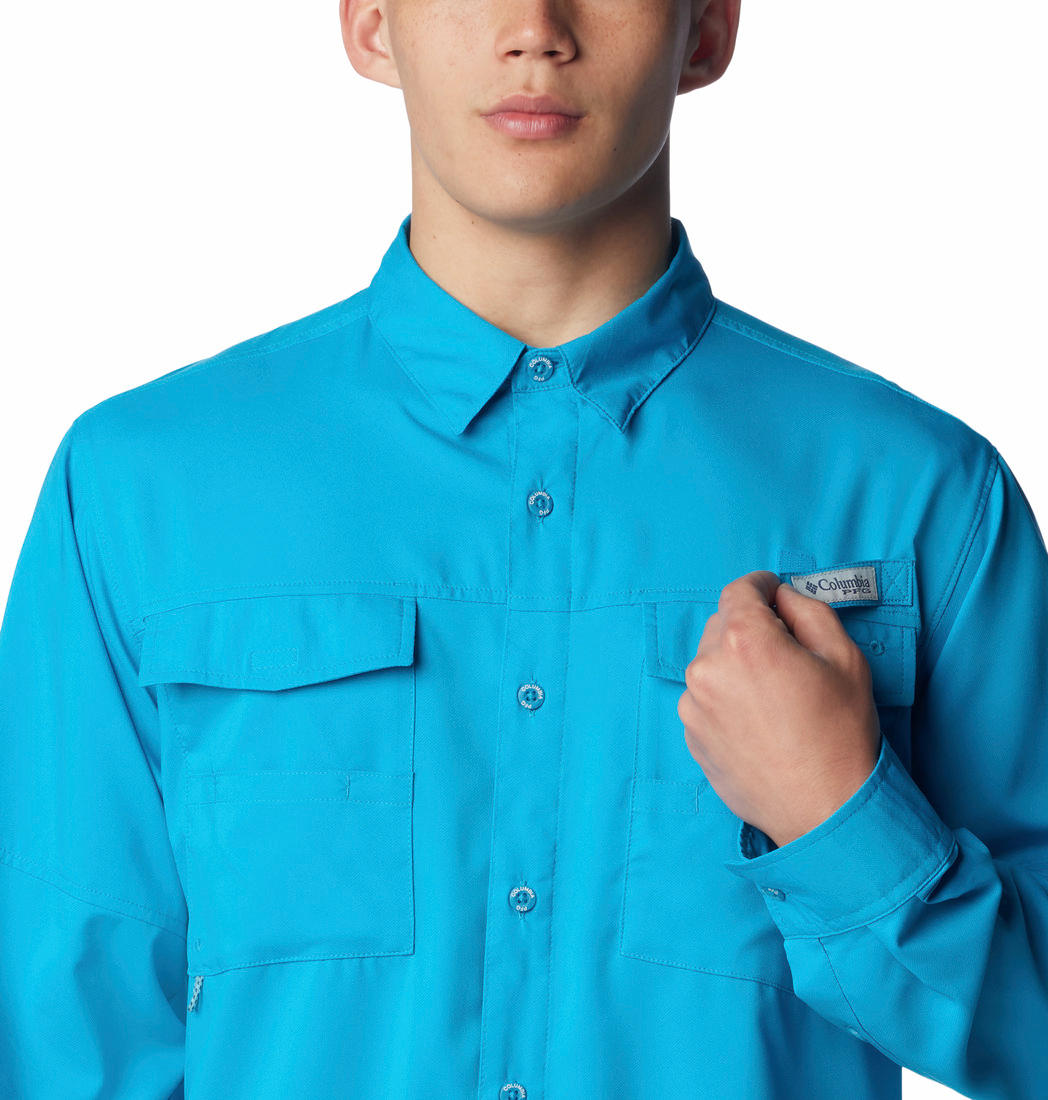 Columbia Men Blue Blood and Guts IV Woven LS