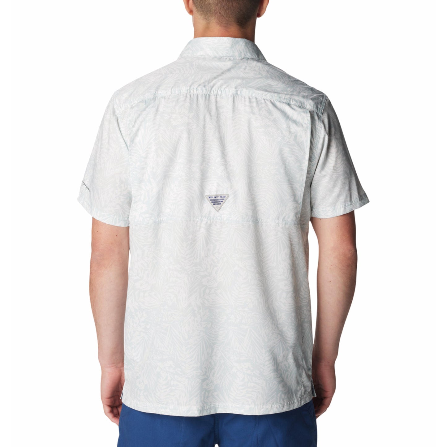 Columbia Mens Black Super Slack Tide Camp Shirt