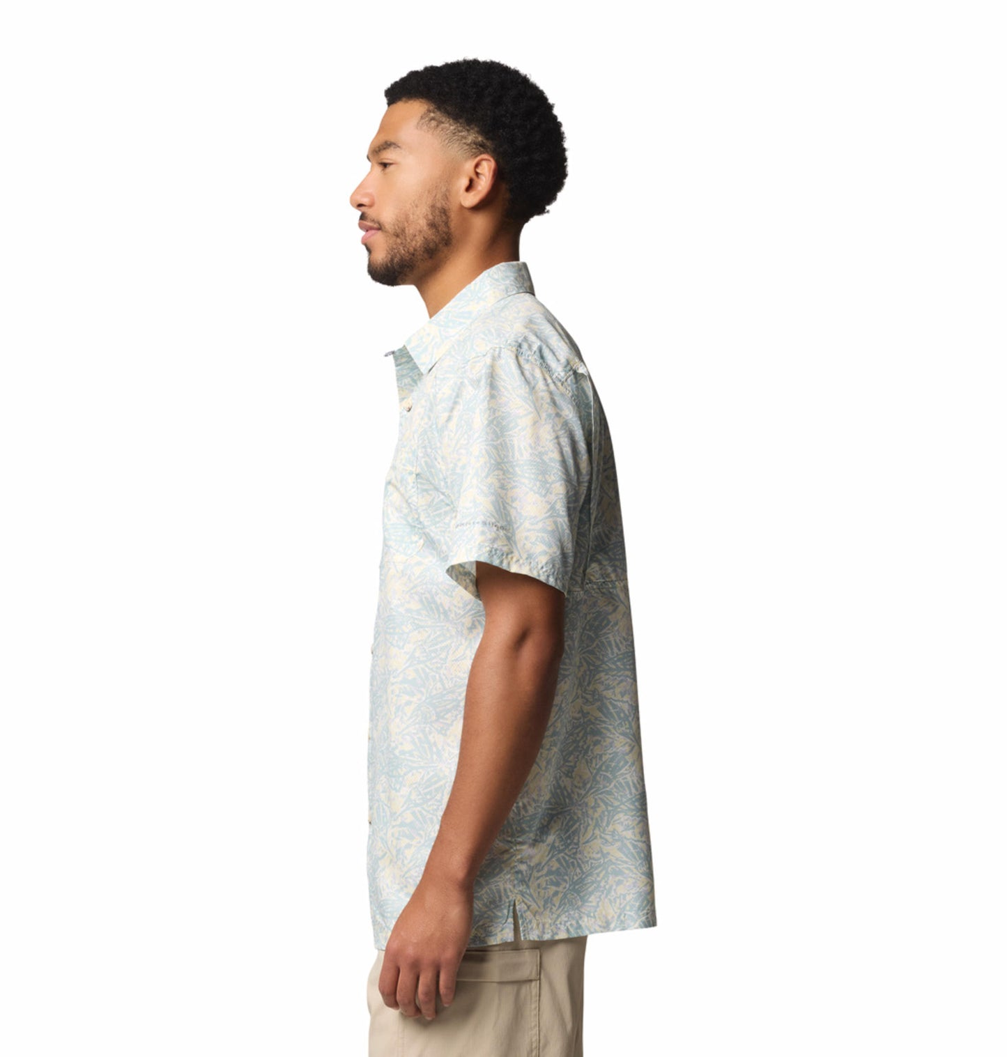 Columbia Mens White Omni-Wick Super Slack Tide Camp Shirt