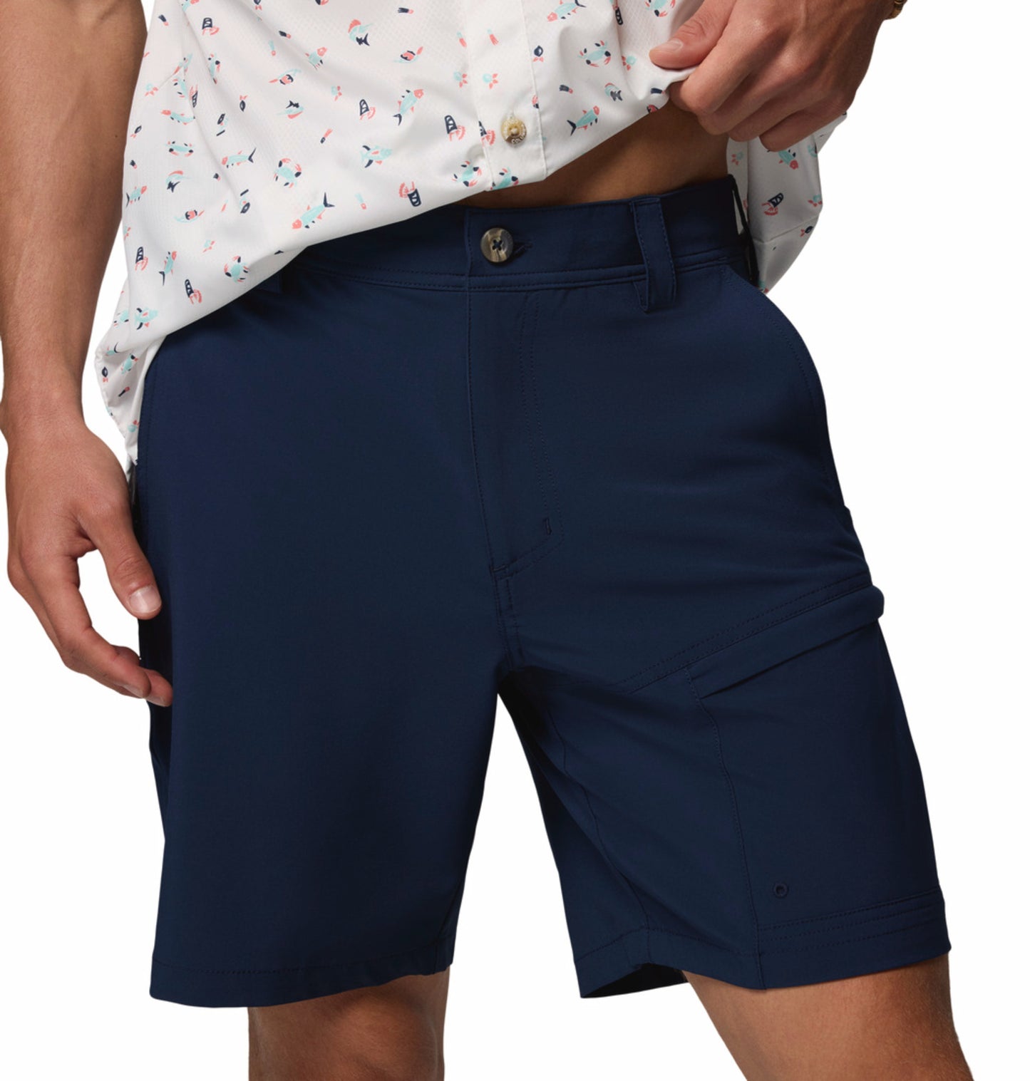 Columbia Men’s Navy Blue Omni-Shade Terminal Tackle III Outdoor Shorts