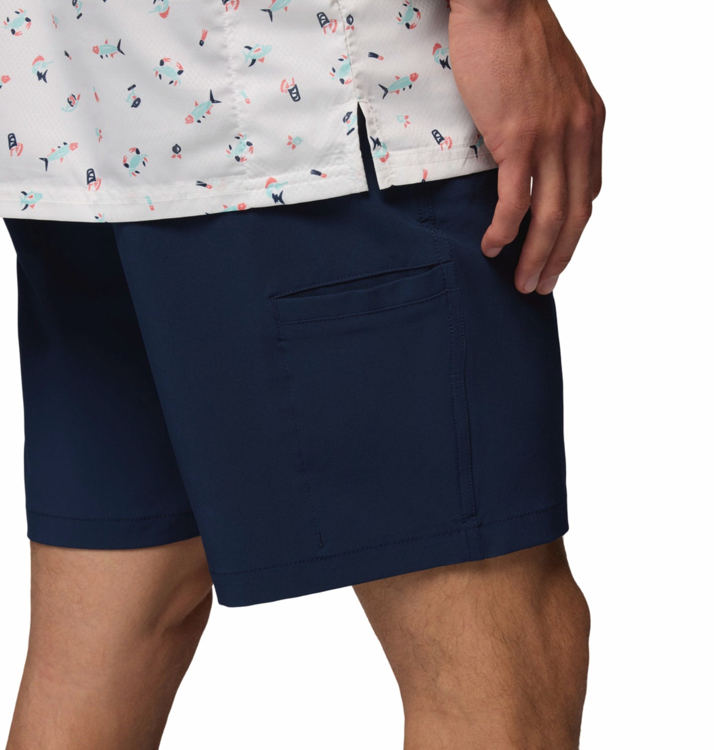 Columbia Men’s Navy Blue Omni-Shade Terminal Tackle III Outdoor Shorts