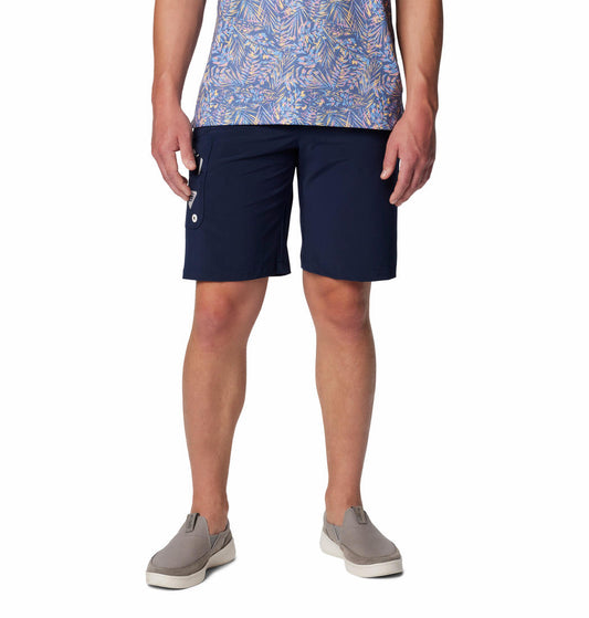 Columbia Mens Blue Omni Shade Terminal Tackle II Short