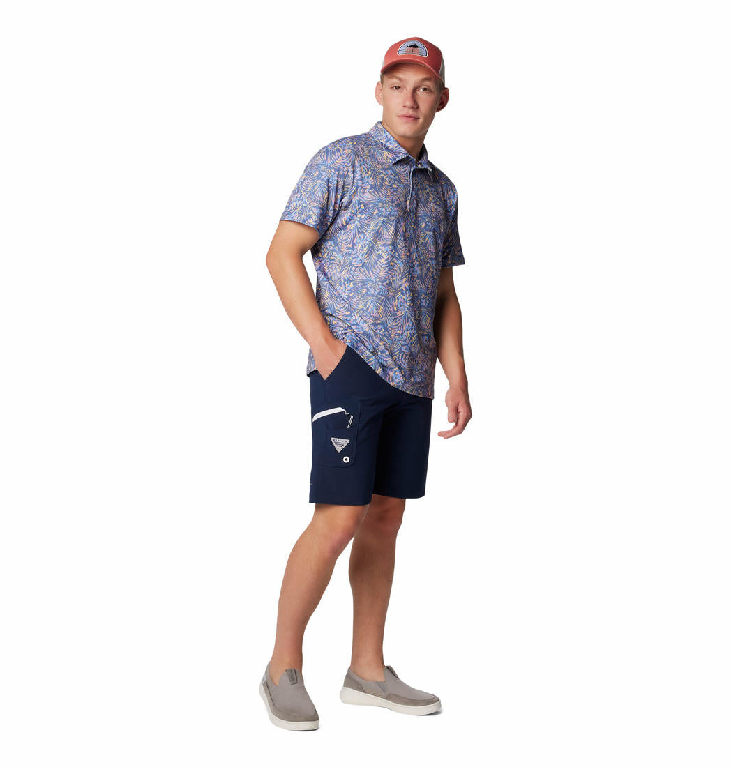 Columbia Mens Blue Omni Shade Terminal Tackle II Short
