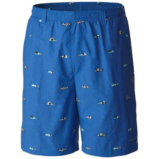 Columbia Men Blue Backcast II Printed Shorts