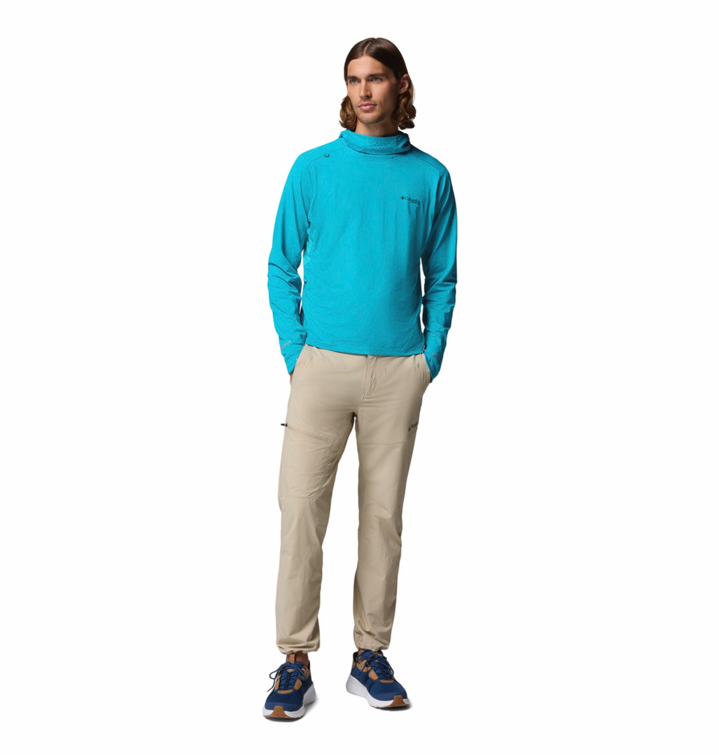 Columbia Men Beige Omni-Freeze PFG Pro Guide Technical Pant
