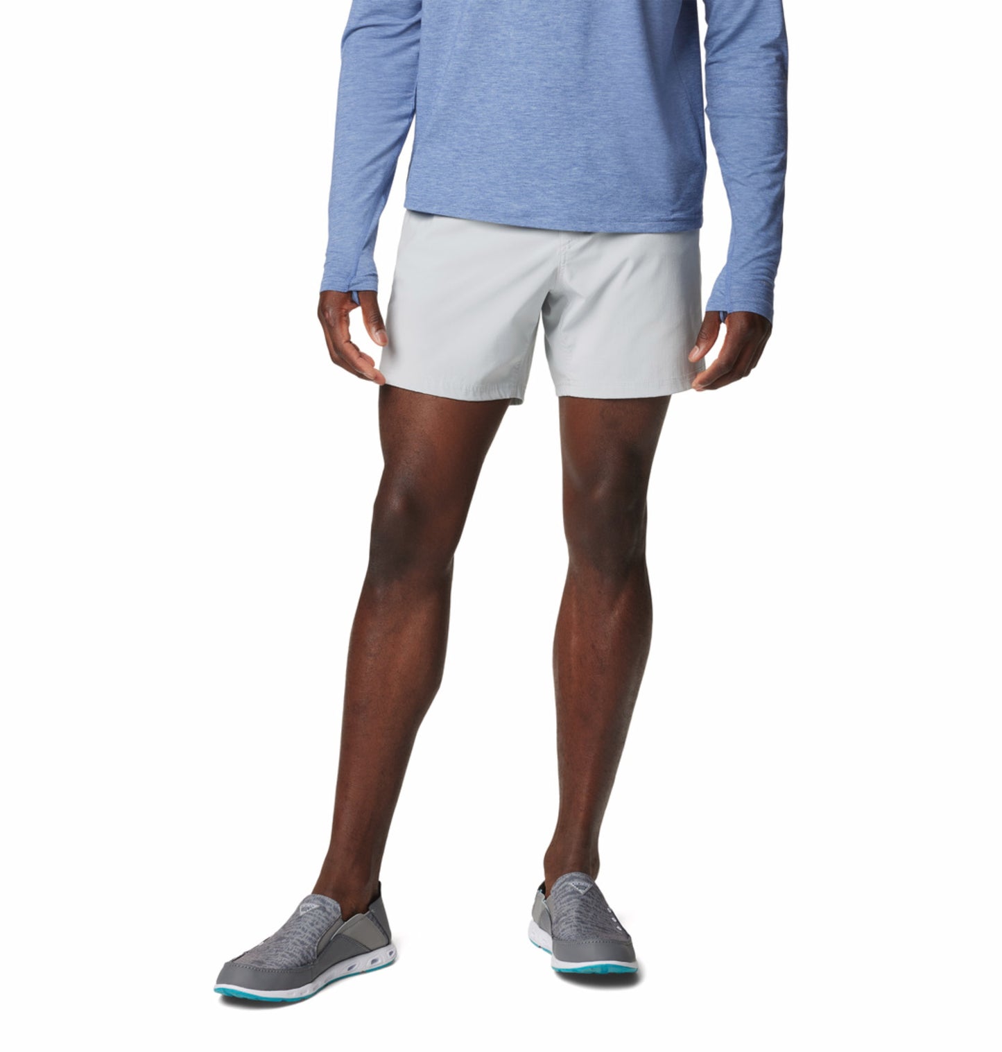 Columbia Men Light Grey Omni-Shade PFG Uncharted Short