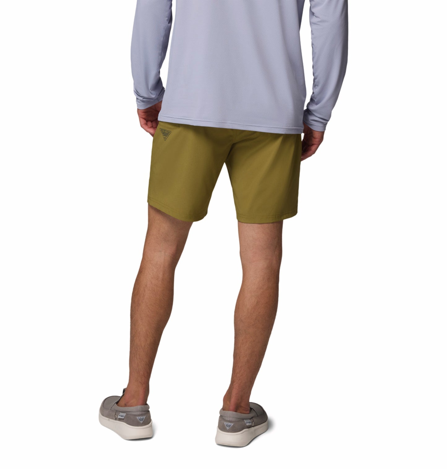 Columbia Men's Olive Green Omni-Shade PFG Uncharted Fishing Shorts