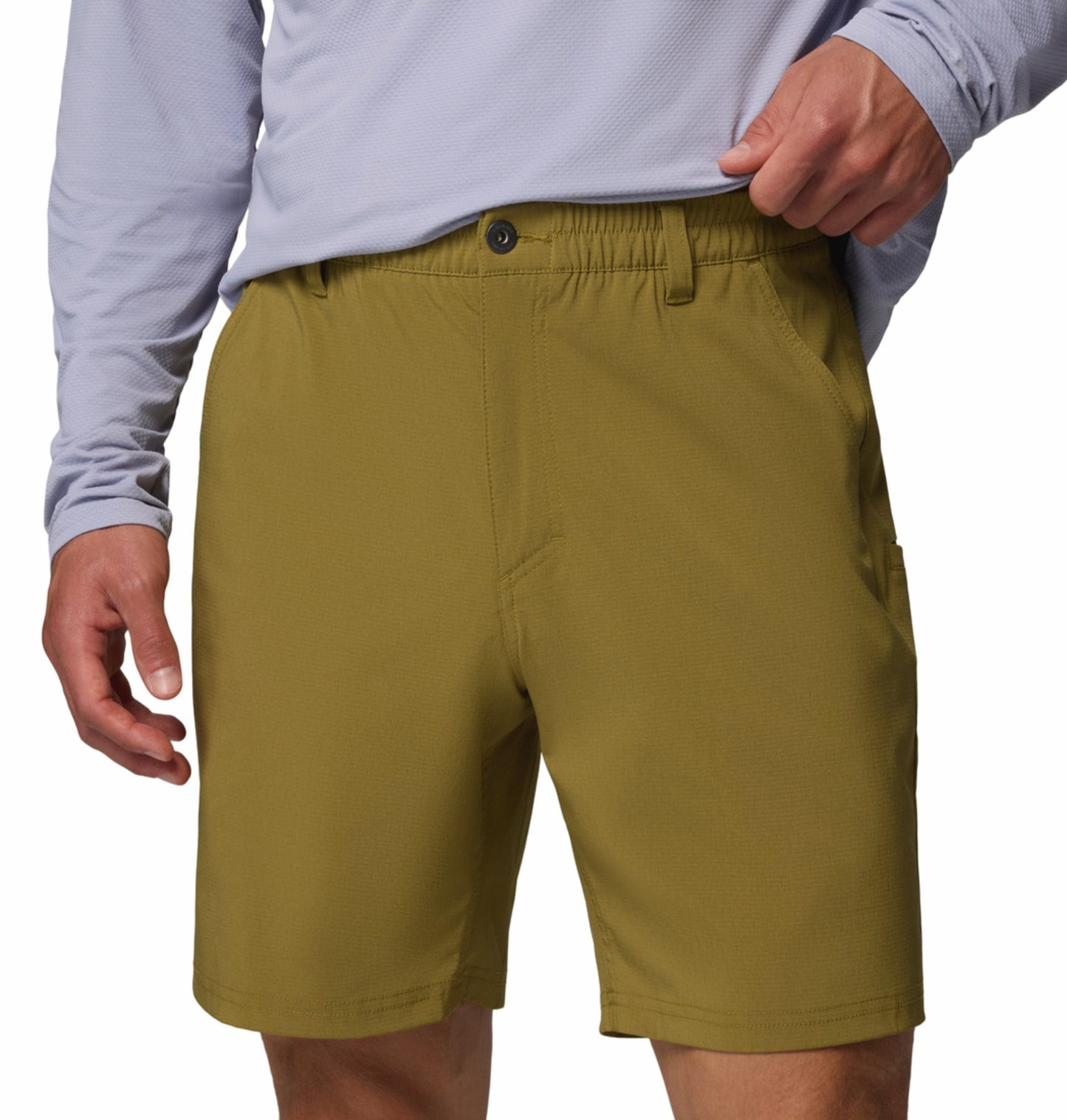 Columbia Men's Olive Green Omni-Shade PFG Uncharted Fishing Shorts