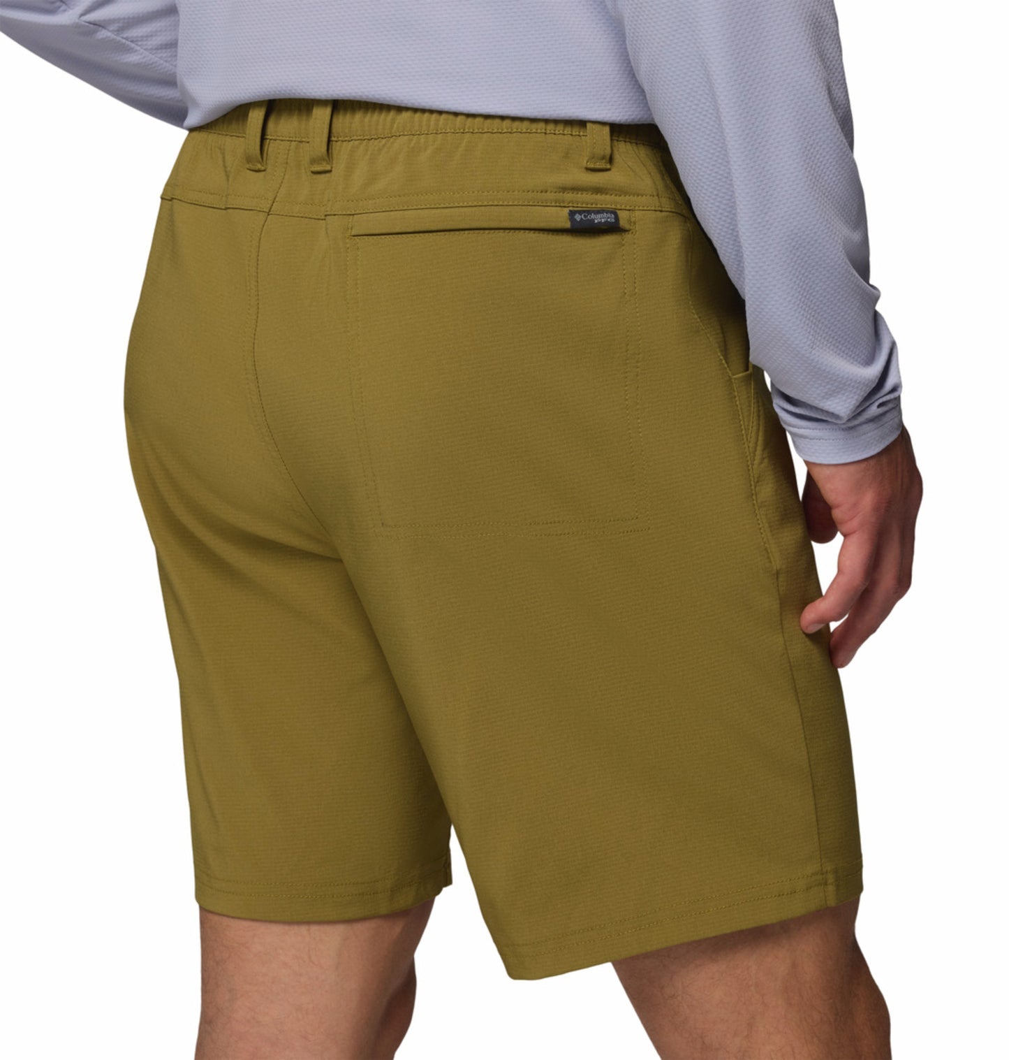 Columbia Men's Olive Green Omni-Shade PFG Uncharted Fishing Shorts