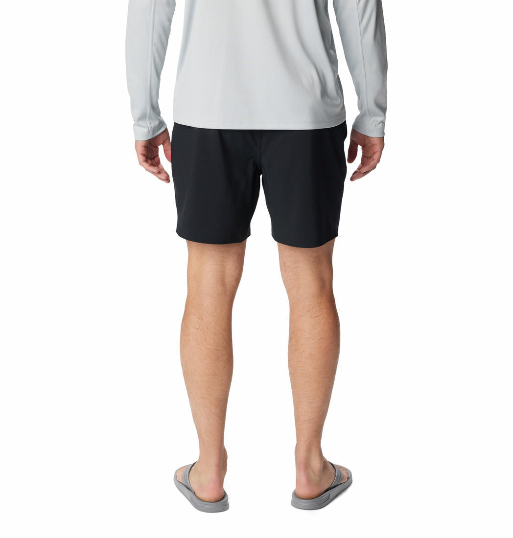 Columbia Men Black Omni-Shade Terminal Roamer Stretch Shorts (Sun Protection)
